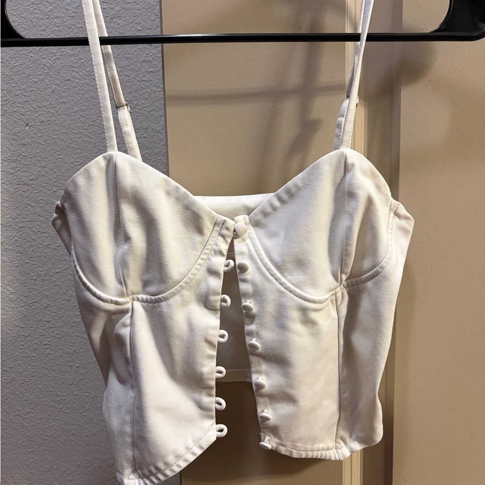 button-down tank top